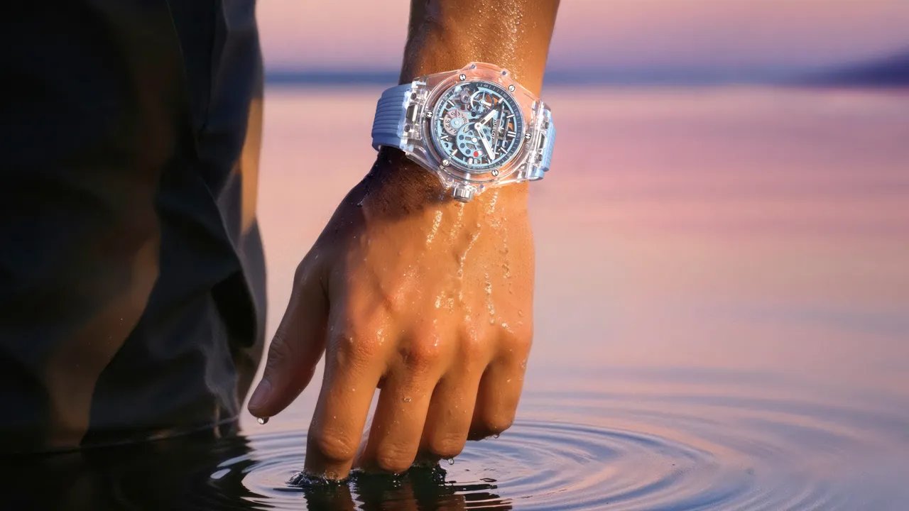 Big Bang Sapphire Sky Blue: Hublot präsentiert die wohl coolste transparente Uhr des Jahres