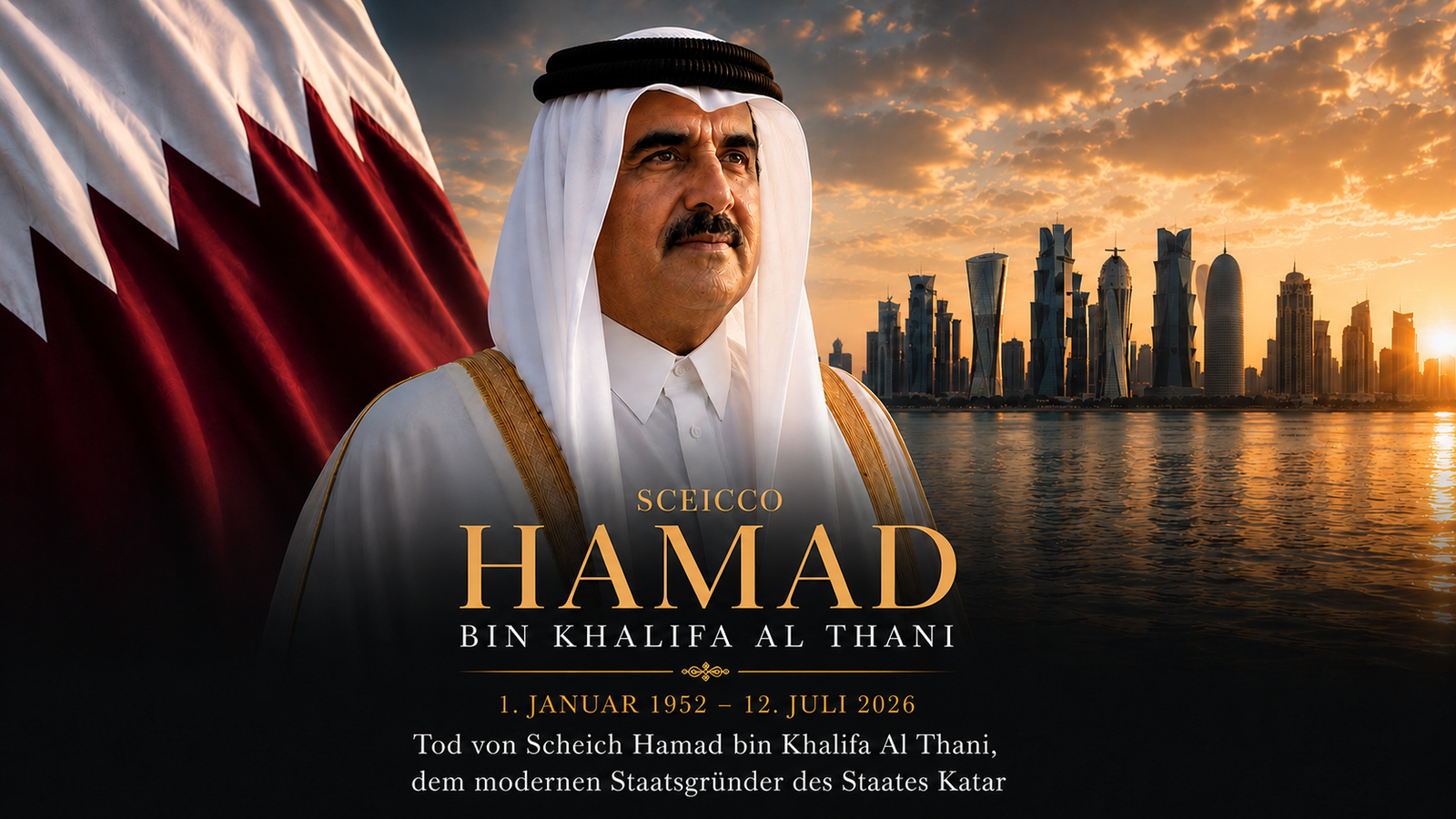 Tod von Emir Scheich Hamad bin Khalifa Al Thani, dem Erbauer des modernen Katar