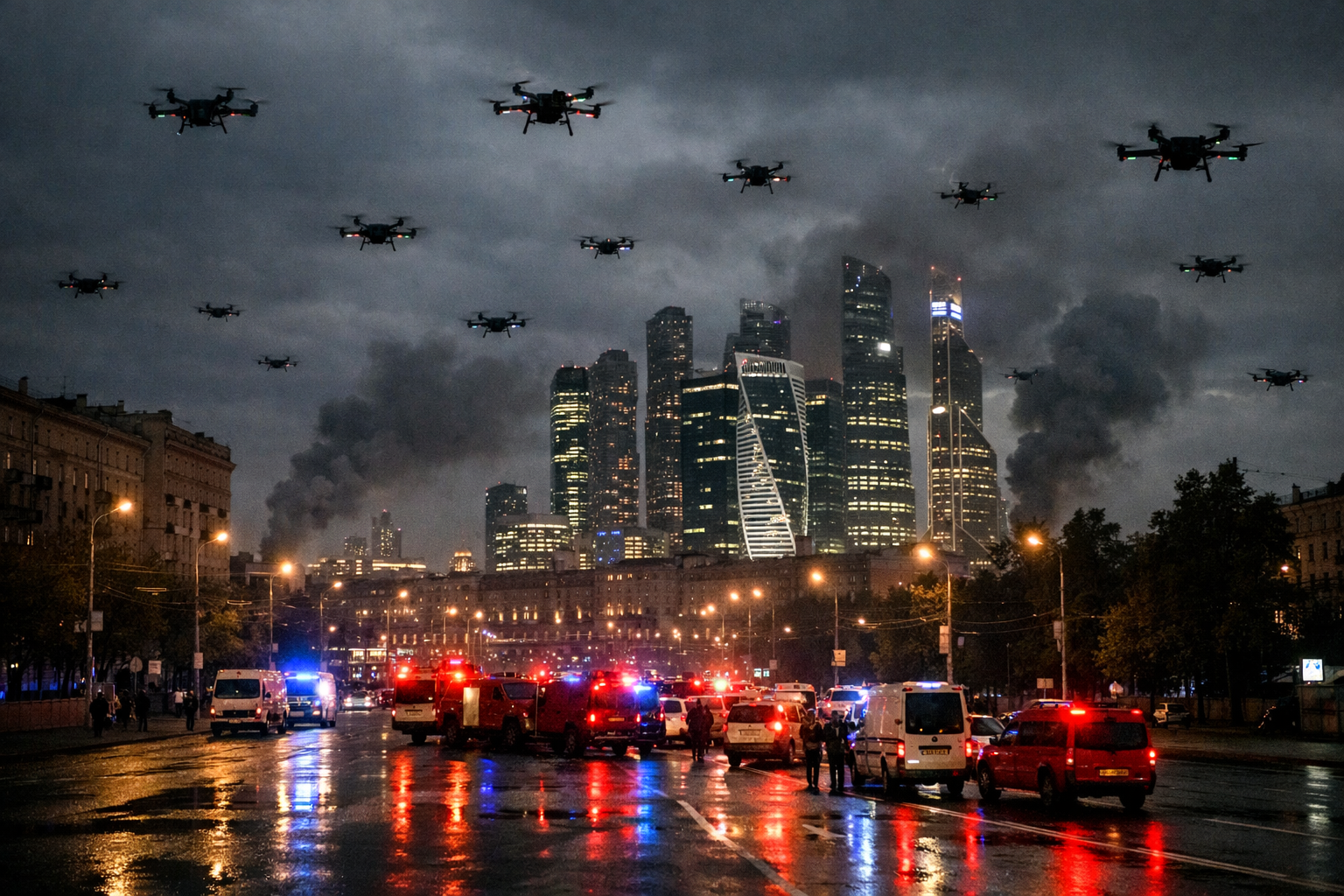 Angriffswelle auf Moskau: Russische Behörden sprechen von über 600 Drohnen, Kiew meldet Tote durch Gegenangriffe