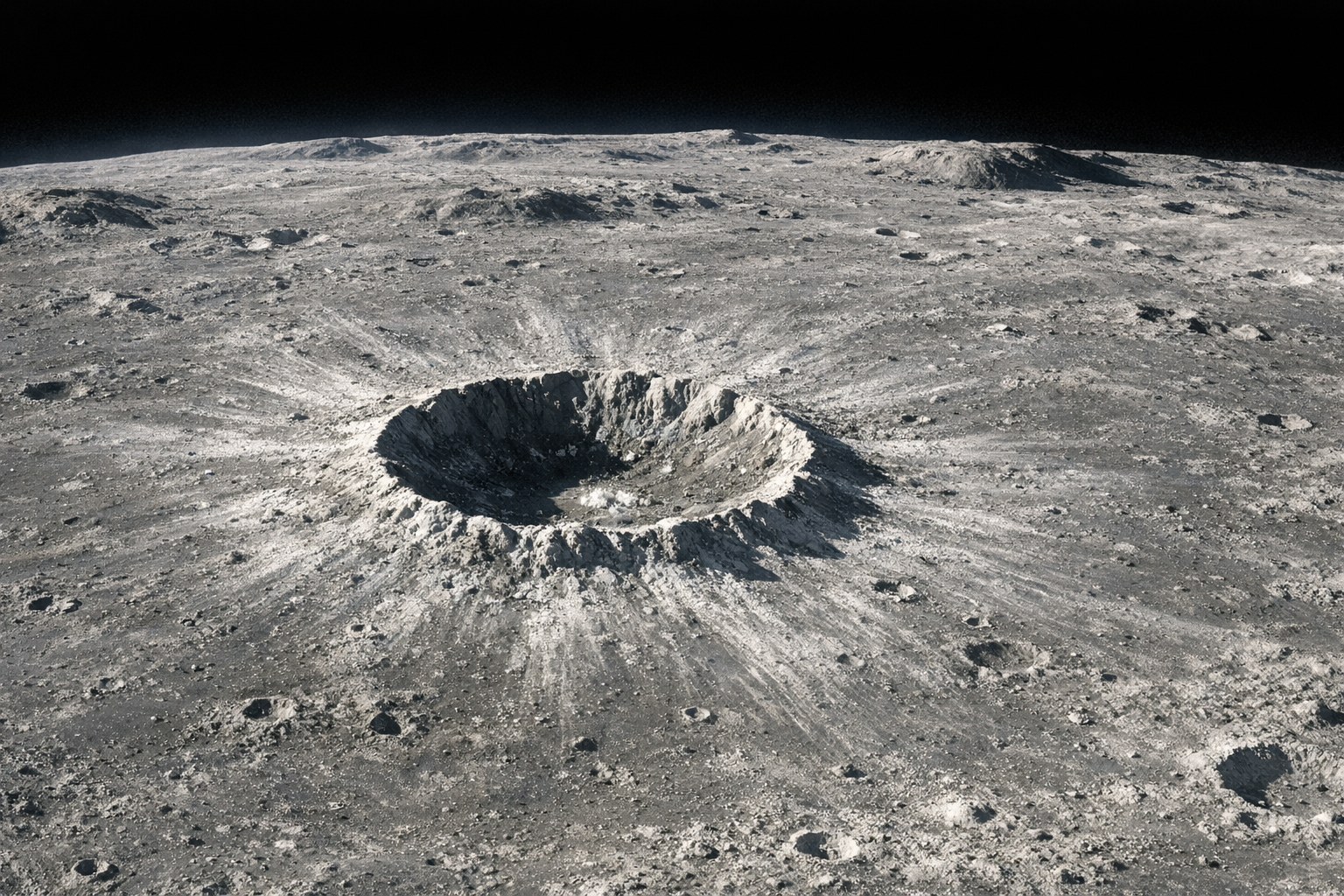 Unbemerkener Einschlag: Neuer Krater auf dem Mond entdeckt