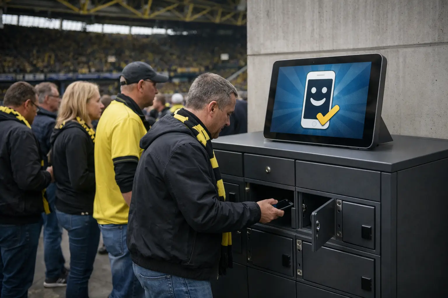 BVB testet Belohnungen für Handy-freie Stadionbesucher