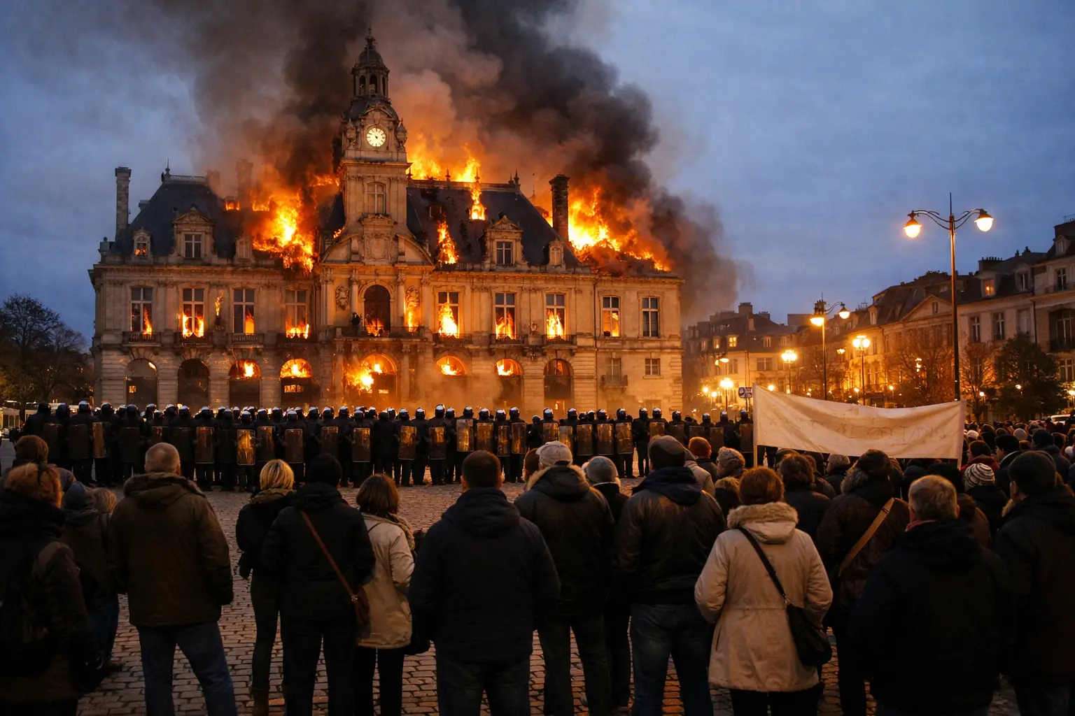 Limoges: Rathaus in Flammen bei landesweiten Protesten gegen Lebenshaltungskosten